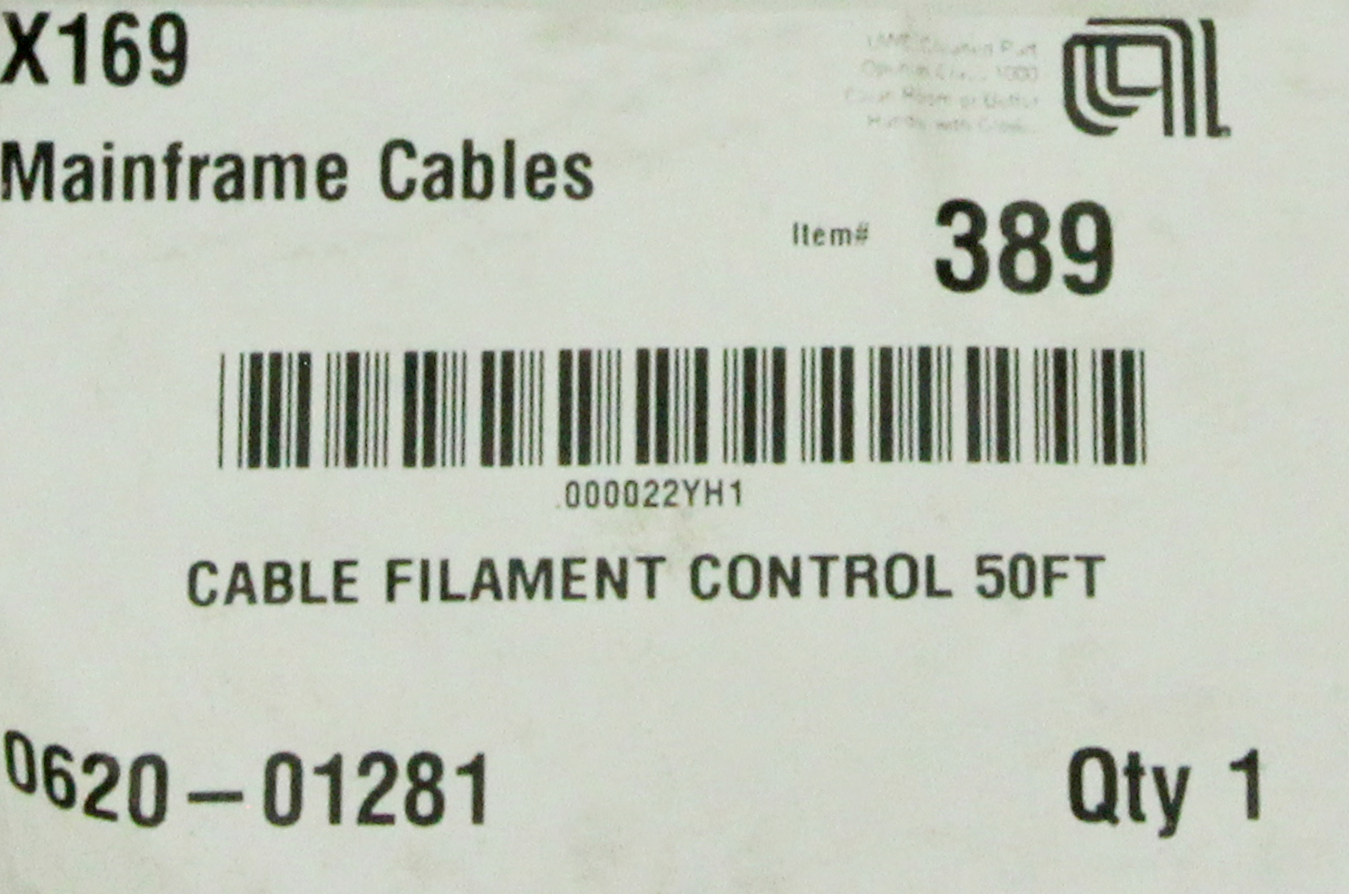 9748 APPLIED MATERIALS CABLE FILAMENT CONTROL 50FT (NEW) 0620